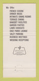 Matchbook Cover - La Maison de Gourmet Restaurant Roanoke VA 30 Strike