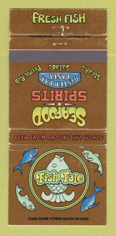 Matchbook Cover - Fish Tale Restaurant Long Beach San Clemente CA WEAR 30 Strike