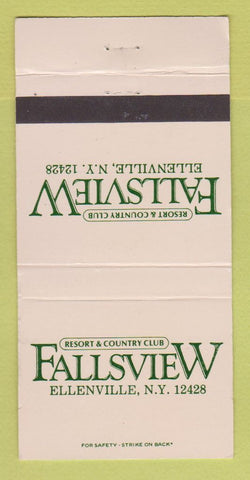 Matchbook Cover - Fallsview Resort Country Club Ellenville NY WEAR 30 Strike