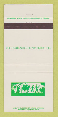 Matchbook Cover - Kirkland Country Club 30 Strike