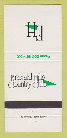Matchbook Cover - Emerald Hills Country Club Hollywood FL 30 Strike