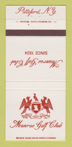 Matchbook Cover - Monroe Golf Club Pittsford NY 30 Strike