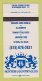 Matchbook Cover - Hunter Country Club Richmond ON 30 Strike