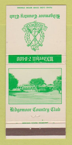 Matchbook Cover - Ridgemoor Country Club 30 Strike