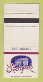 Matchbook Cover - L'Escapade Restaurant St Martin Antilles WEAR 30 Strike