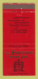 Matchbook Cover - Foursome Steak Pub Brooklyn NY 30 Strike