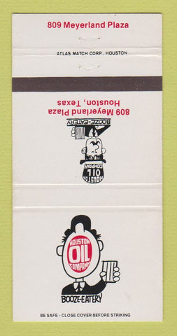 Matchbook Cover - Houston Oil Company Restaurant Houston TX 30 Strike
