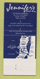 Matchbook Cover - Jennifer's Back Bay Miami FL 30 Strike