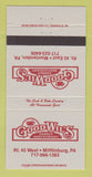 Matchbook Cover - Good Wil's Restaurant Montandon PA Mifflinburg 30 Strike
