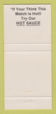 Matchbook Cover - La Fiesta Restaurant girlie Mexican Food Waco TX 30 Strike