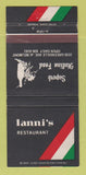 Matchbook Cover - Lanni's Restaurant Italian Dallas? 30 Strike
