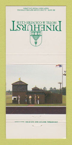 Matchbook Cover - Pinehurst Hotel Country Club NC 30 Strike