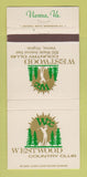 Matchbook Cover - Westwood Country Club Vienna VA 30 Strike