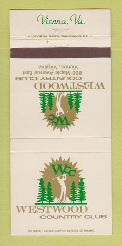 Matchbook Cover - Westwood Country Club Vienna VA 30 Strike
