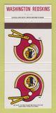 Matchbook Cover - Washington Redskins Football 1995 Schedule 30 Strike