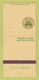 Matchbook Cover - Palm Beach Polo and Country Club FL 30 Strike