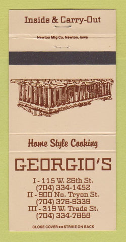 Matchbook Cover - Georgio's Restaurant  30 Strike