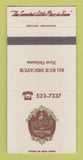 Matchbook Cover - Honey's du Vieux Capre New Orleans LA 30 Strike