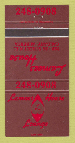 Matchbook Cover - Lamees House Restaurant Calgary AB 30 Strike