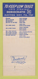 Matchbook Cover - David Hershman for Mayor Election 1961 30 Strike
