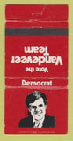 Matchbook Cover - Mike Vandeveer Election for Mayor WEAR 30 Strike