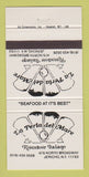 Matchbook Cover - La Perta del Mare Italian Restaurant Jericho NY 30 Strike