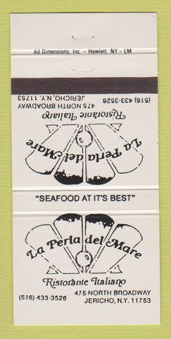 Matchbook Cover - La Perta del Mare Italian Restaurant Jericho NY 30 Strike