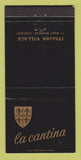 Matchbook Cover - La Cantina Italian Village Chicago IL 30 Strike