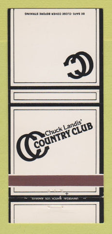 Matchbook Cover - Chuck Landis' Country Club Reseda CA 30 Strike