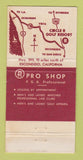 Matchbook Cover - Circle R Golf Resort Escondido CA 30 Strike