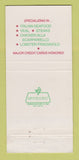 Matchbook Cover La Pergola Restaurant Italian Miami Beach Hollywood FL 30 Strike