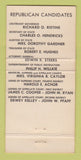 Matchbook Cover Virginia Caylor Reporter Election Parker for Governor 30 Strike
