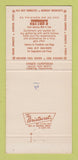 Matchbook Cover - Jetton's Restaurants Dallas Fort Worth TX WEAR 30 Strike
