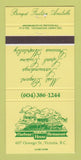 Matchbook Cover - Victoria Harbour House Restaurant Victoria BC 30 Strike