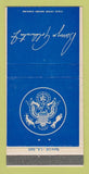 Matchbook Cover - Barry M Goldwater Jr Representative CA California 30 Strike