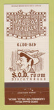 Matchbook Cover - Inner Change SOB Room Disco Farmington Hills MI 30 Strike