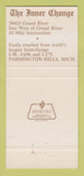 Matchbook Cover - Inner Change SOB Room Disco Farmington Hills MI 30 Strike