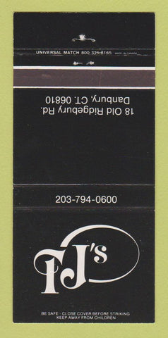 Matchbook Cover - TJ's Danbury CT 30 Strike