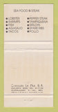 Matchbook Cover - Restaurante La Troje Acapulco Mexico WEAR 30 Strike