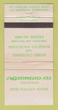 Matchbook Cover - Giorgio D Italian Restaurant Downsview ON WEAR 30 Strike