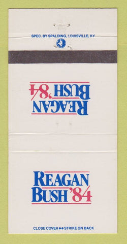 Matchbook Cover - Ronald Reagan for President 1984 George Bush 30 Strike