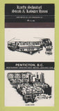 Matchbook Cover - Karl's Schnitzel Steak Penticton BC 30 Strike