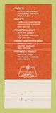 Matchbook Cover - Georges Three Portland OR Krego's 30 Strike