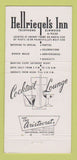 Matchbook Cover - Hellriegel's Inn Painesville OH WHITE 30 Strike