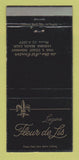 Matchbook Cover - Fleur De Lis Laguna Beach CA 30 Strike