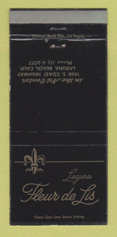 Matchbook Cover - Fleur De Lis Laguna Beach CA 30 Strike