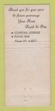 Matchbook Cover - Fleur De Lis Laguna Beach CA 30 Strike