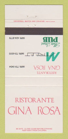 Matchbook Cover - Ristorante Gina Rosa 30 Strike