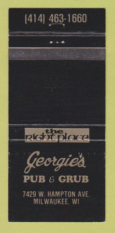Matchbook Cover - Georgie's Pub and Grub Milwaukee WI 30 Strike