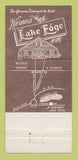 Matchbook Cover - Werner's Lake Edge Restaurant Watchung NJ 30 Strike
